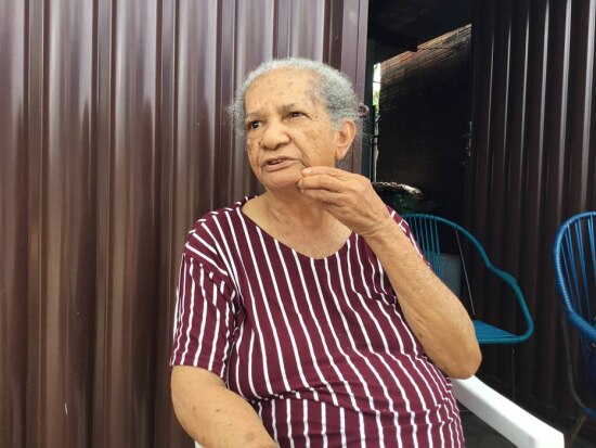 Acendina de Souza Santos, 88 anos, moradora de Aragarças testemunhou revolta de oficiais da Aeronáutica.