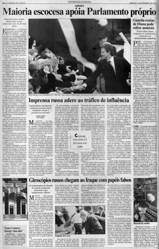 O Estado de S.Paulo- 13/11/1997 