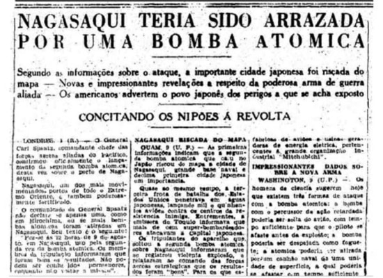> Estadão - 10/8/1945