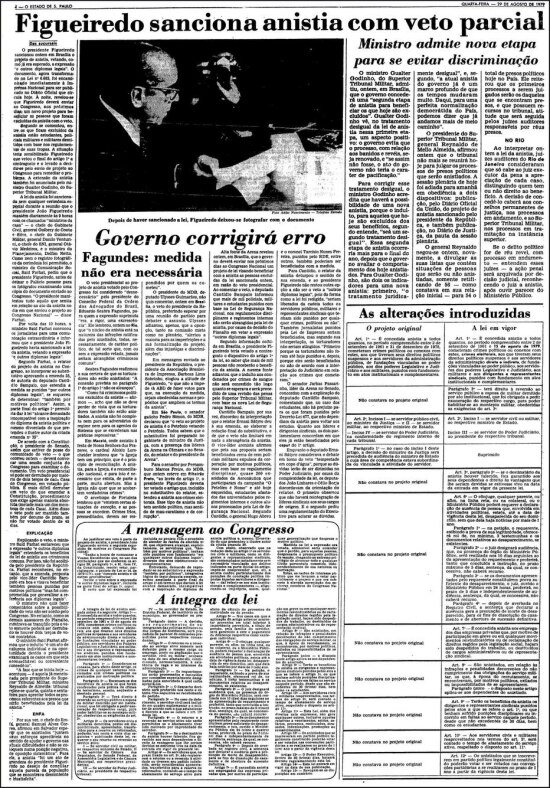 O Estado de S.Paulo - 29/8/1979