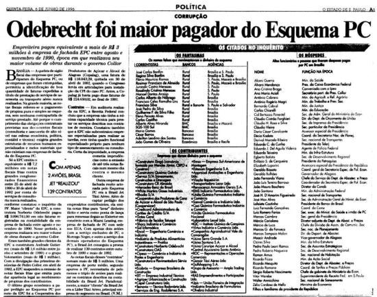 >> Estadão - 6/6/1996