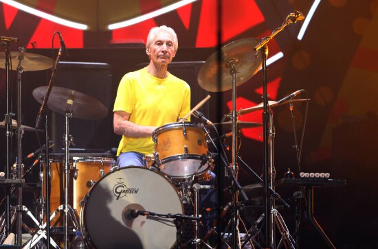 Charlie Watts em apresentação dos Stones no Morumbi em 2016.