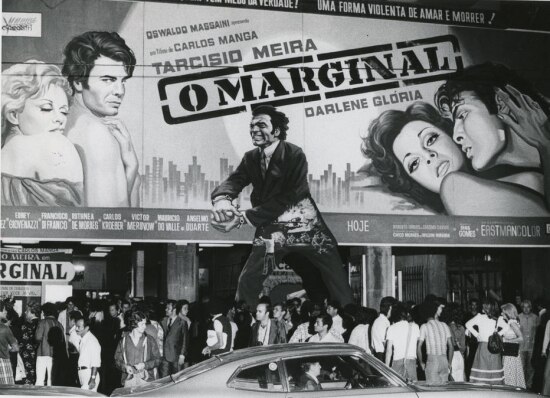 Estreia do filme 'O Selvagem' em São Paulo, estrelado por Tarcísio Meira, em março de 1975