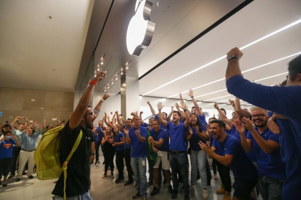 Inauguração da Apple Store no Morumbi