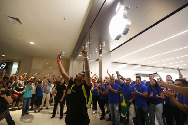 Inauguração da Apple Store no Morumbi