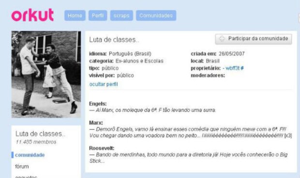 Comunidades sem sentido nenhum