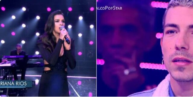 Twitter/ bborjao Montagem feita por internautas com imagens de Mariana Rios e Di Ferrero no 'Popstar'