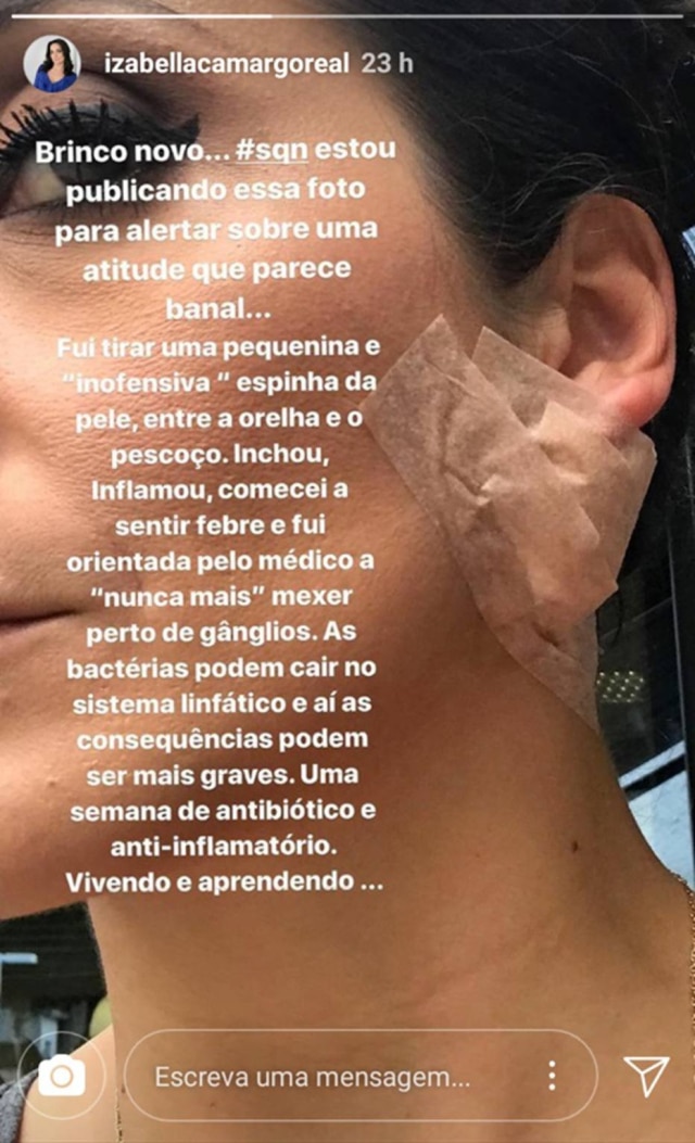 Instagram / @izabellacamargoreal A apresentadora Izabella Camargo