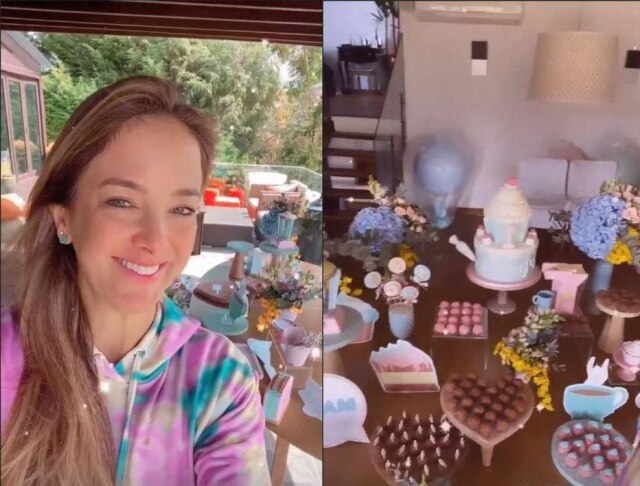 Reprodução/ Instagram @ticipinheiro Ticiane Pinheiro mostra detalhes da festa de aniversário da filha Manuella