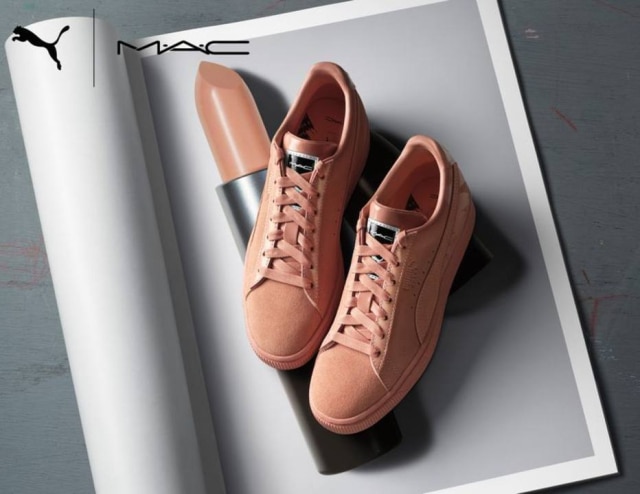 Divulgação Tênis inspirado no batom 'Crème d' Nude', da MAC.