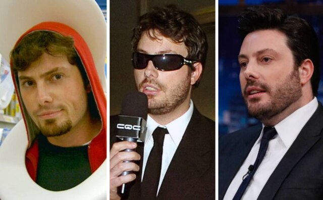 Danilo Gentili / Divulgação | Band / Divulgação | Alan Santos / PR Danilo Gentili em fotos tiradas em 2005, 2008 e 2019.