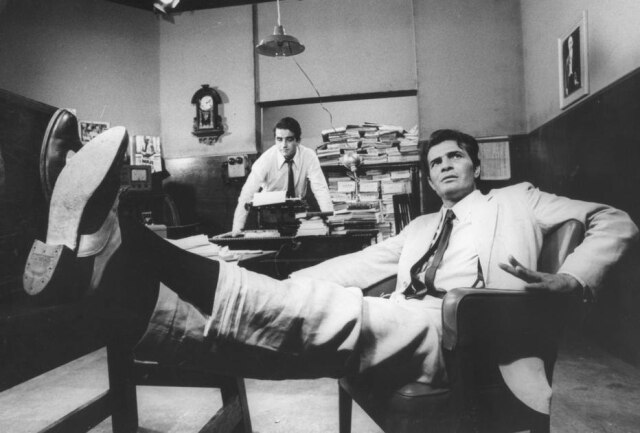 Rede Globo Tarcisio Meira em cena da na novela Escalada, de 1975.