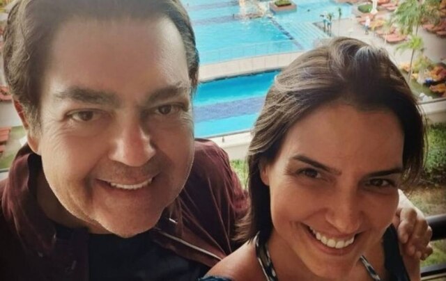 Instagram/ @lucard Fausto Silva e Luciana Cardoso
