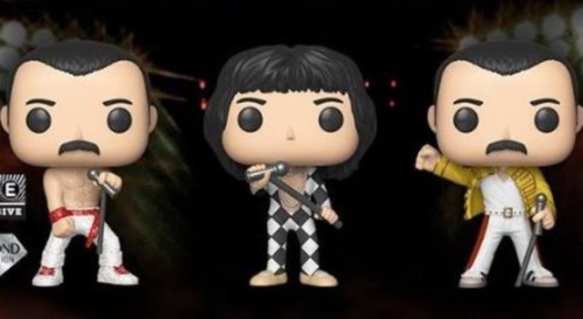 Funko/ Divulgação Integrantes do Queen viram bonecos colecionáveis