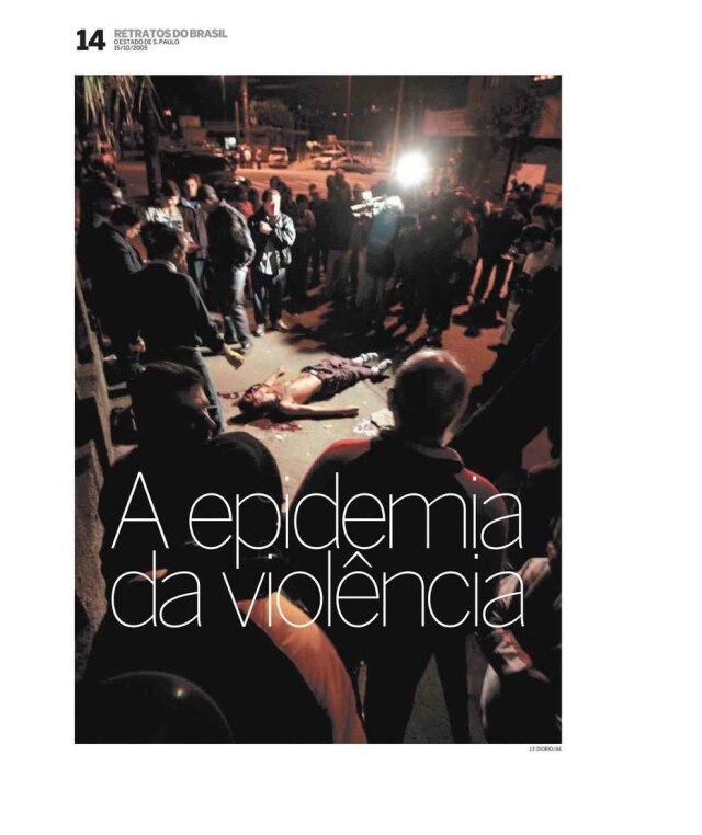Acervo Estadão Página do caderno especial Retratos do Brasil - Armas - publicado em 15/10/2005.
