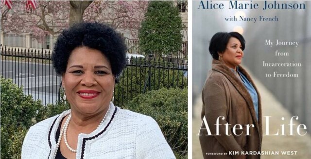 Instagram / @alicemariefree Após receber a clemência de Trump, mulher lançou livro sobre sua história de vida com prefácio de Kim Kardashian.