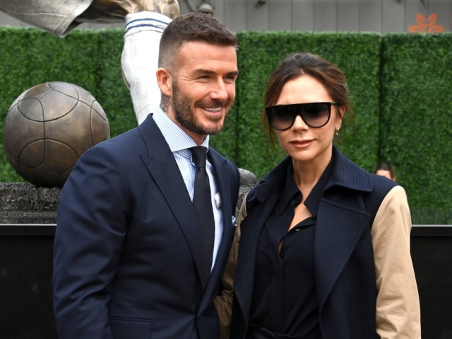 Kirby Lee-USA TODAY Sports David Beckham e Victoria Beckham no Dignity Health Sports Park, em março de 2019.