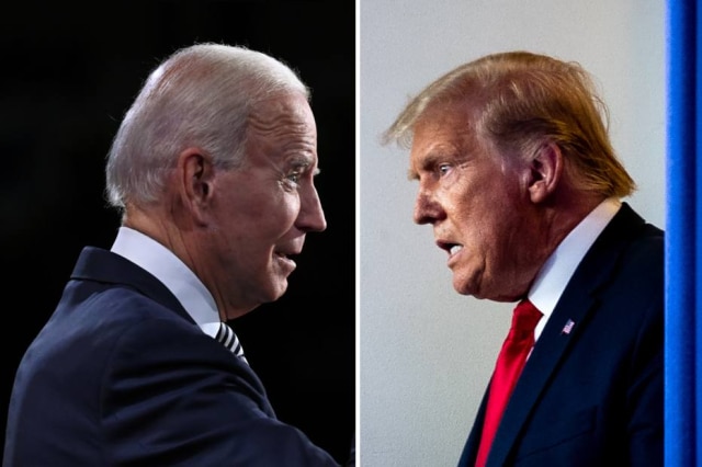 Joe Biden (à esquerda) e Donald Trump discordam em várias questões importantes sobre a direção dos Estados Unidos no próximo ano.  Confira as principais propostas de cada um.