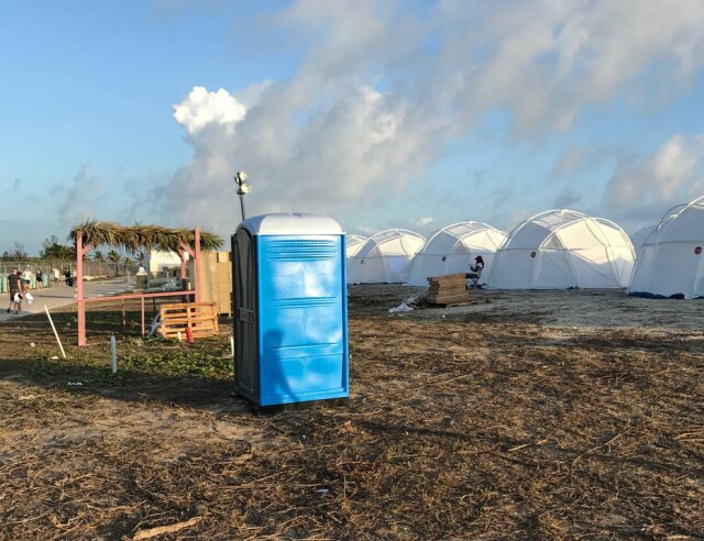 Jake Strang via AP Imagem do local em que o Fyre Festival ocorreria, nas ilhas Exuma, nas Bahamas