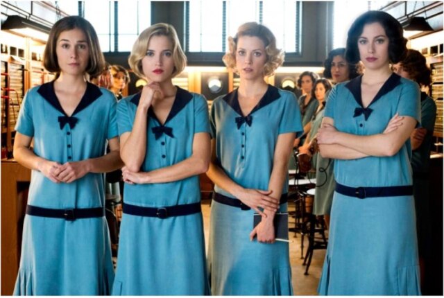 Divulgação/Las Chicas Del Cable Da esquerda para a direita, as protagonistas de Las Chicas del Cable: Marga, Carlota, Ángeles e Lidia/Alba