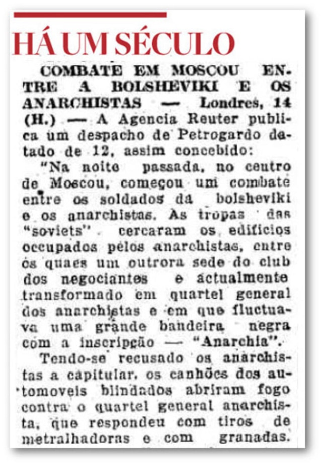 Acervo/ Estadão O Estado de S.Paulo - 15/5/1918