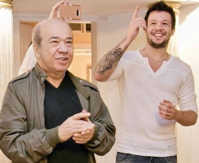 Instagram/@brunoklb O empresário Franco Scornavacca e o filho Bruno, integrante do KLB.