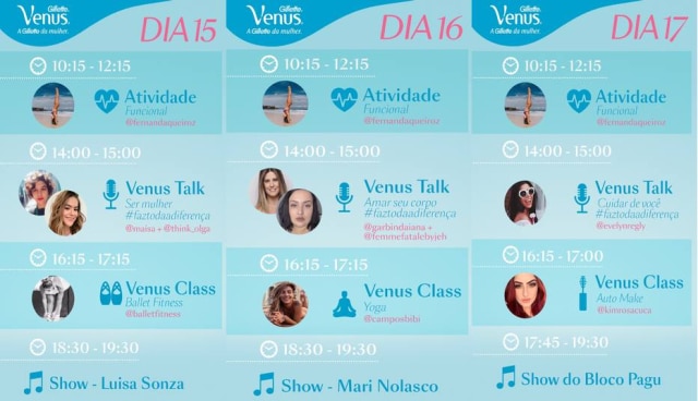 Imagem cedida com exclusividade pela assessoria de imprensa Veja a programação completa do evento