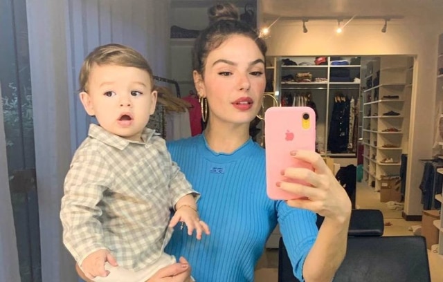Instagram / @isisvalverde Isis Valverde e seu filho, Rael