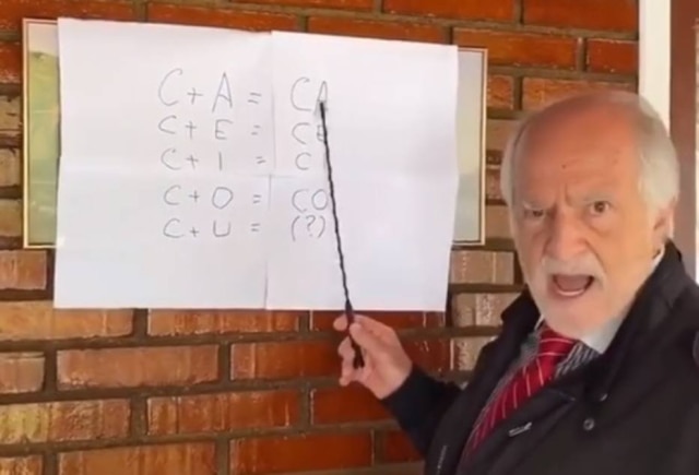 Instagram / @aryfontoura Ary Fontoura em vídeo em homenagem ao Dia do Professor em seu Instagram
