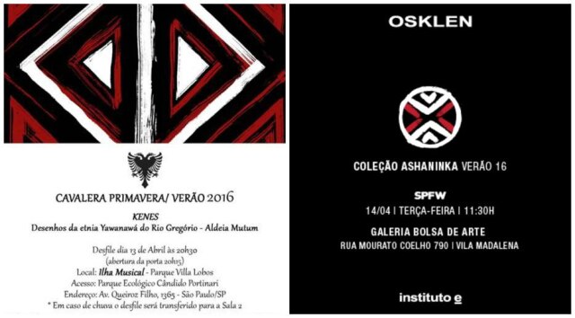 Divylgação Veja os detalhes dos convites para os desfiles da SPFW