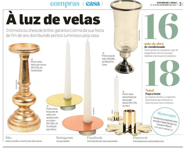 Reprodução Intimista ou cheia de brilho, as velas garantem o clima da sua festa de fim de ano