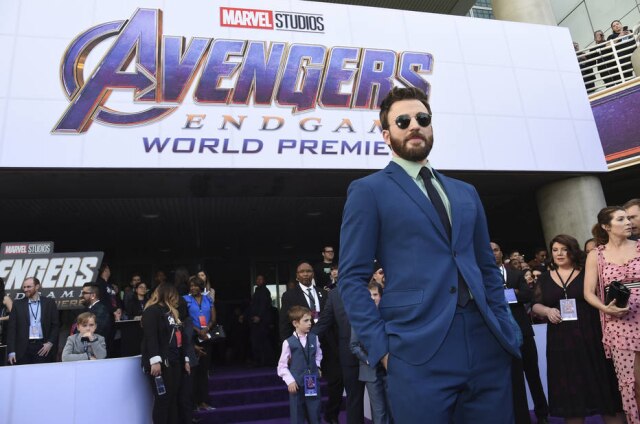 Chris Pizzello/Invision/AP Chris Evans na premiere de 'Vinagdores: Ultimato', em Los Angeles.