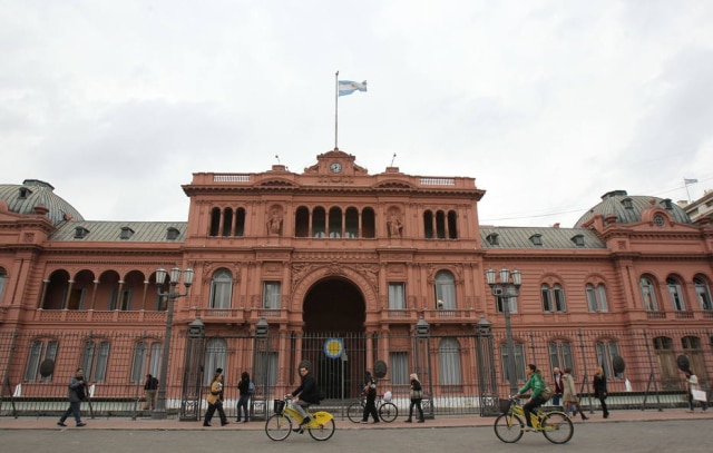David Fernandez/EFE A Casa Rosada em Buenos Aires