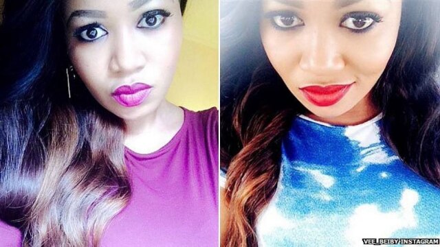 Vera Sidika, a it-girl do Quênia, depois e antes do clareamento de pele de 120 mil euros