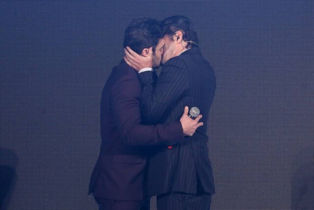 Divulgação Marcelo Serrado e Marcos Veras protestaram contra homofobia