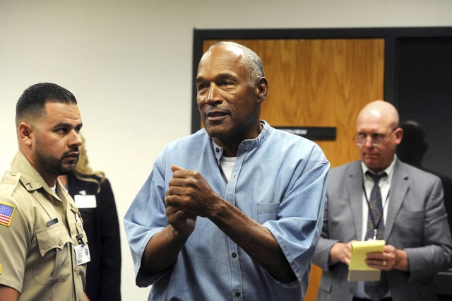 Jason Bean/Pool via The New York Times O.J. Simpson, de 70 anos, ganhou sua liberdade condicional em julho, depois de nove anos atrás das grades