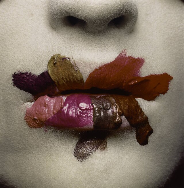 Irving Penn/© The Irving Penn Foundation 'Boca (para L’Oreal)', Nova York, 1986, uma das imagens que integram a mostra dedicada ao fotógrafo