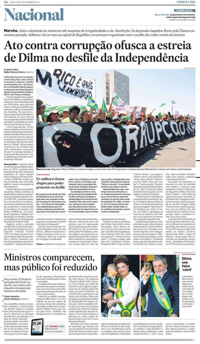 Acervo/Estadão > Estadão - 08/9/2011