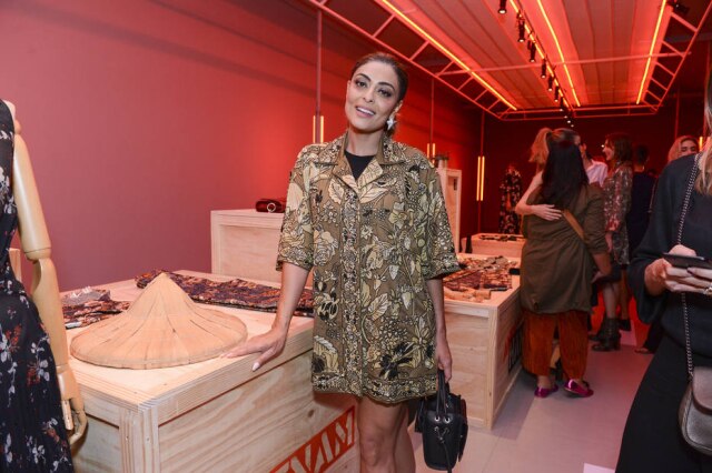 GABRIEL CAPPELLETTI /FOTOSITE/Divulgação Juliana Paes estava com look da nova coleção da Animale, inspirada no Vietnã