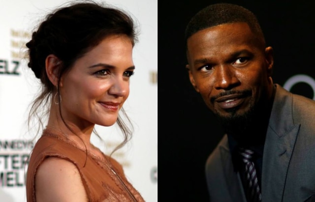REUTERS/Mario Anzuoni Katie Holmes e Jamie Foxx estariam namorando há anos, mas só agora apareceram juntos devido à clausula contratual.