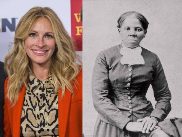 Mario Anzuoni/ Reuters |Abrams Books/Library of Congress, via The New York Times Julia Roberts e Harriet Tubman