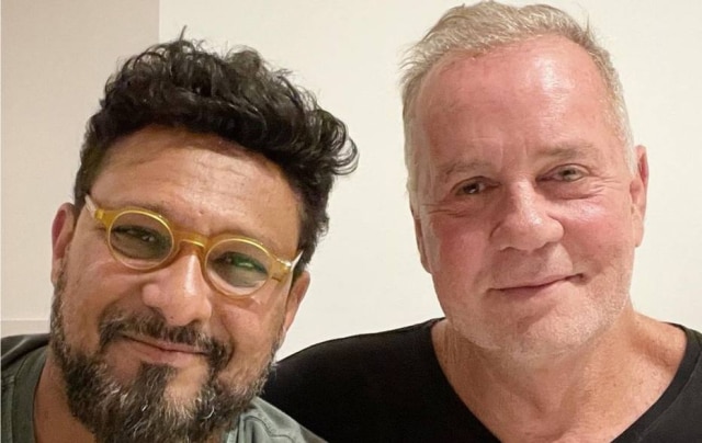 Instagram/ @adrianomedeiros Luiz Fernando Guimarães e Adriano Medeiros são pais de Olívia e Dante