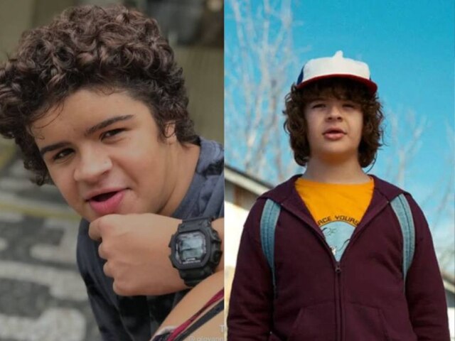 TikTok/@mateusdustin e Netflix Mateus Aquino viralizou por parecer com Gaten Matarazzo.