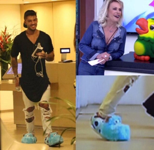 Reprodução/Instagram A apresentadora alfinetou o look do cantor durante o 'Mais Você'.