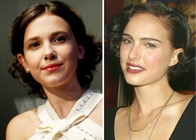 Mario Anzuoni / Reuters | Alex Oliveira / Reuters A semelhança entre as duas fica mais visível quando se compara a aparência de Natalie Portman quando jovem