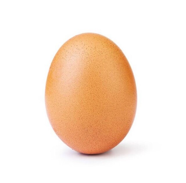 Instagram/@world_record_egg Foto de ovo ultrapassou Kylie Jenner em curtidas no Instagram.