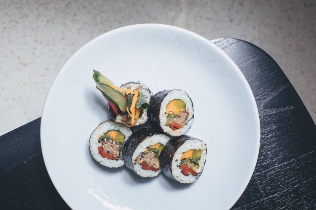 Bruno Geraldi Kimbap, o "sushi" coreano do Bar do Komah.