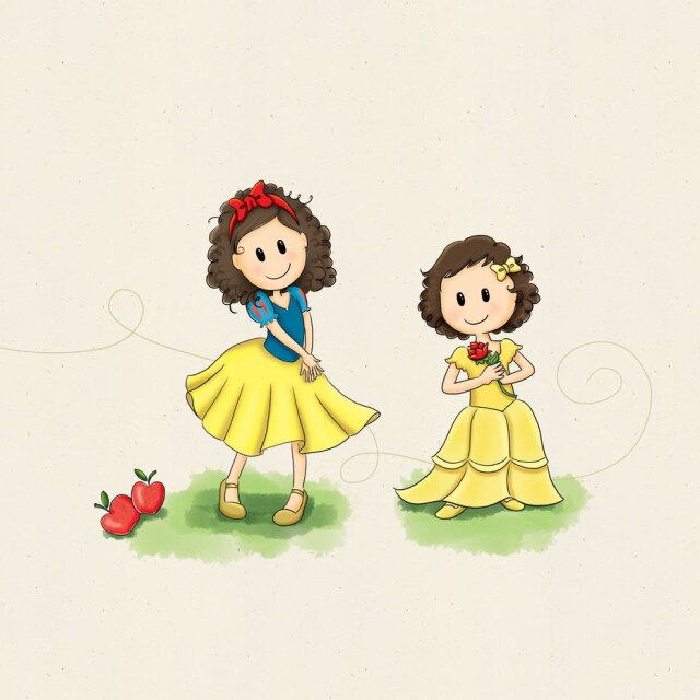 Aline Scheffler Ilustração 'As Princesas Encaracoladas'