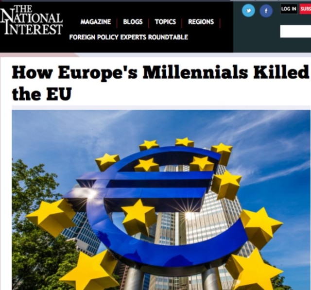Reprodução/Buzzfeed Como os Millennials europeus mataram a União Europeia.