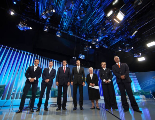 Daniel Teixeira/Estadão Debate entre os candidatos a Prefeitura de Sao Paulo Joao Doria (PSDB), Celso Russomanno (PRB), Marta Suplicy (PMDB), Fernando Haddad (PT), Luiza Erundina (PSOL) e Major Olimpio (SDD) mediado pelo jornalista Cesar Tralli